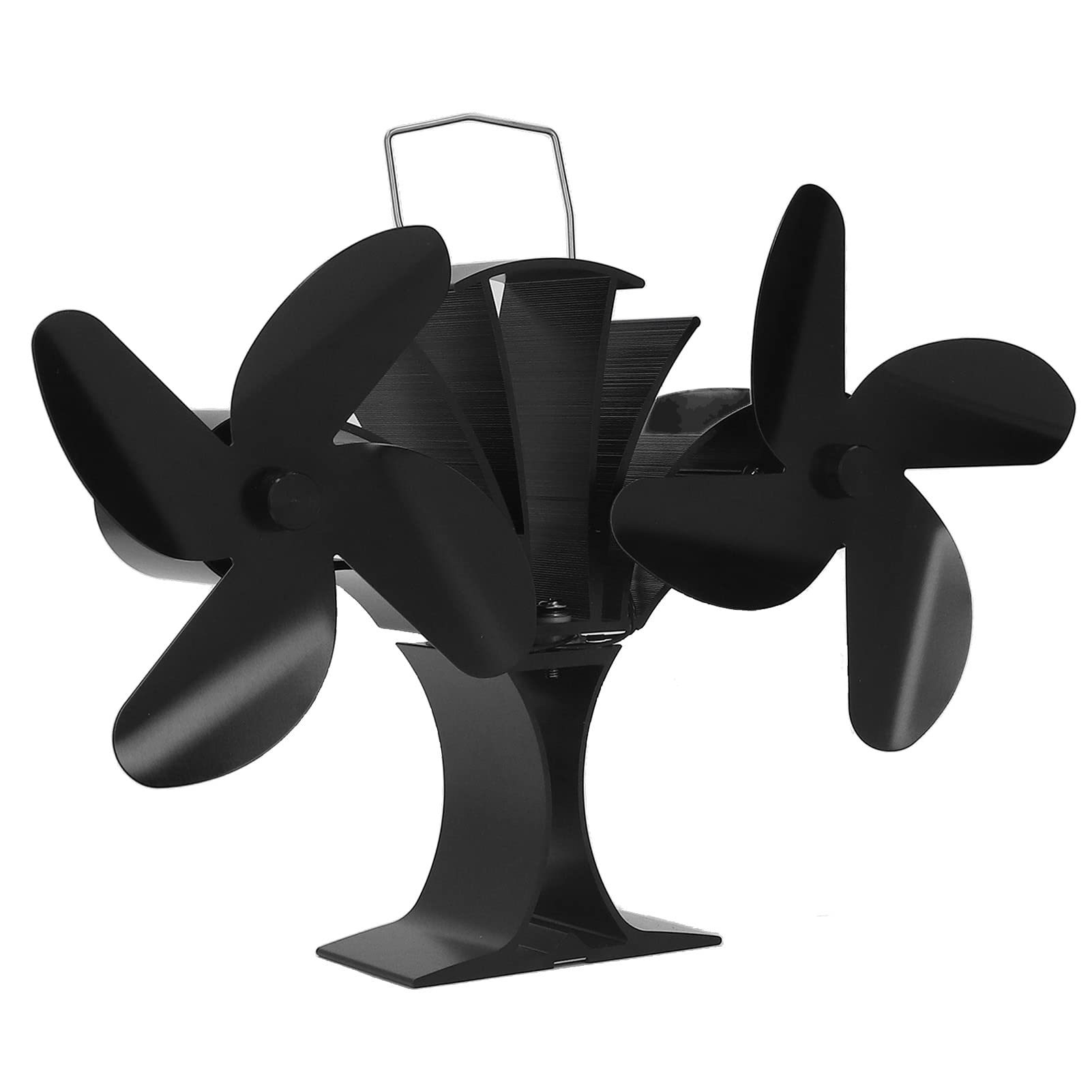 mingzhe Ventilatore Non Elettrico Alimentato a Calore Design Ecologico per Stufe e Caminetti a Legna 8 Pale in Metallo 1 unità
