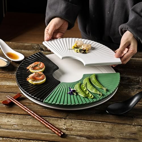 Plato Japonés Cerámico para Sushi de 11 pulgadas miniatura 6