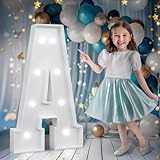 Marquee Letters 3 Feet Tall, Cool White Light Up Letters A, Large Marquee Letter for Birthday Anniversary Graduation Party Decoration, Marry Me Light Up Letters for Wedding（DIY Kits）