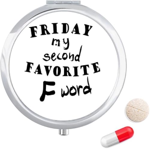 English Word Design Friday My Second Favorite Pill Case Pocket Medicine Storage Box Container Dispenser