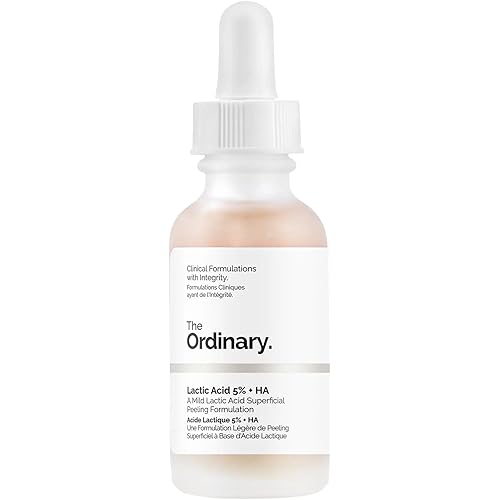 The Ordinary Lactic Acid 5% + Hyaluronic Acid 2%, Gentle Exfoliating Serum for Smoother Skin