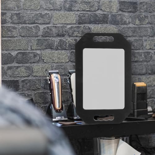Miroir portable pour coiffeur rectangulaire grand miroir à main de barbier - 5