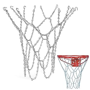 Schneespitze Metalen basketbalnet, stalen ketting, basketbalnet, verzinkt metalen net, basketbalmand, net, reservet…