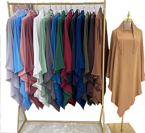 Women Muslim Scarf Soft Abaya Jilbab Islam Niqab Hijab Long Khimar Ramadan Eid Prayer Garment Hijab