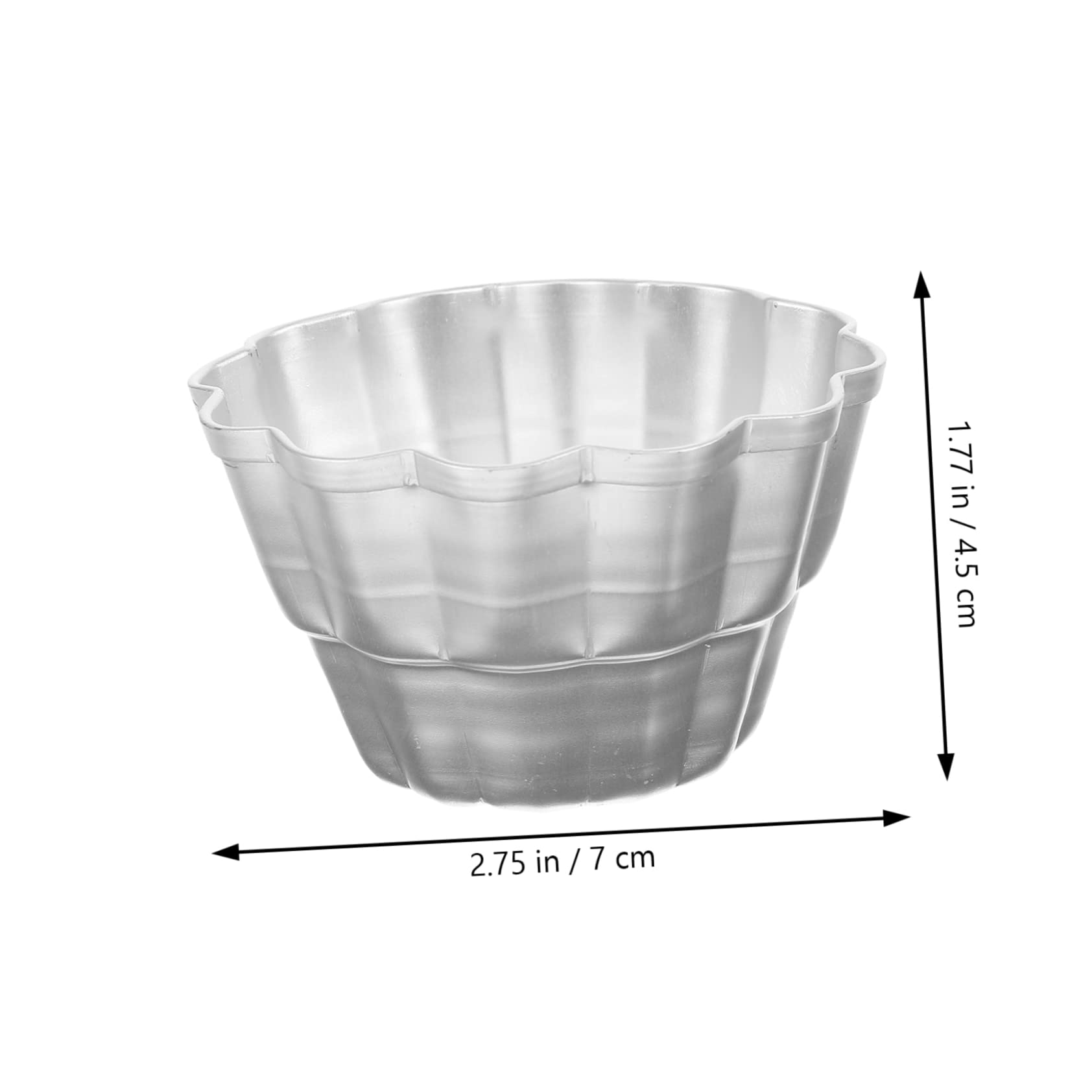 Alipis 18pièces Moule à Pudding Aluminium Pour Muffins Et à Haute Température Pour Desserts Et Réunions Familiales