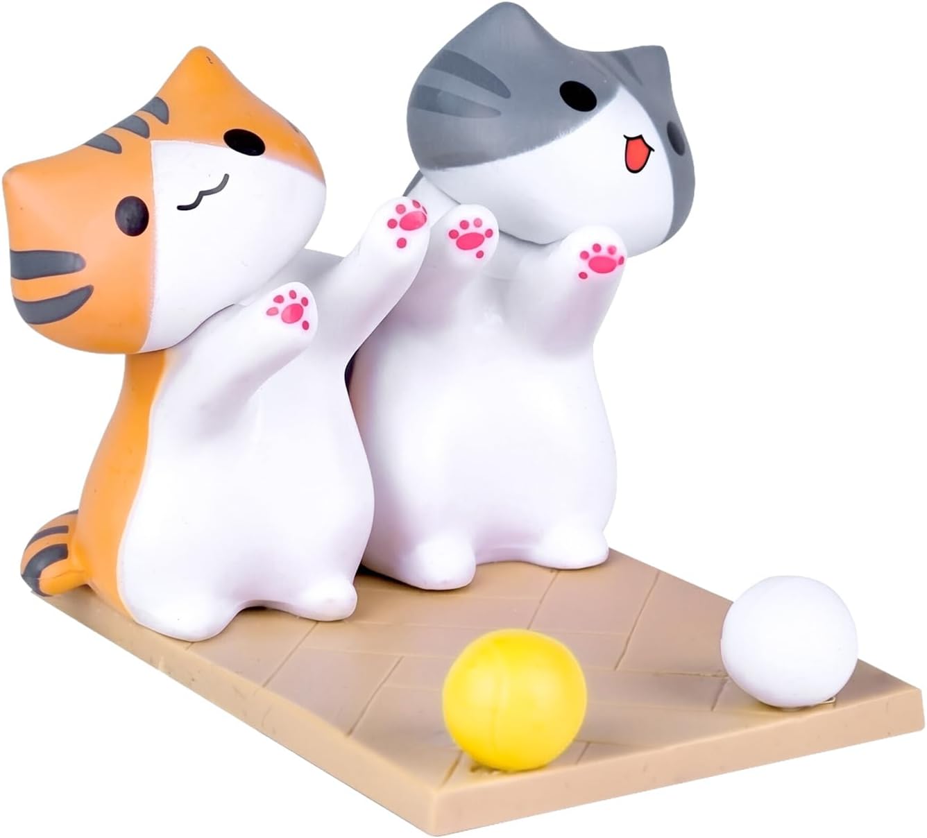 Cyrank Cell Phone Stand, Cute Cat Smartphone Stand Phone Holder Cute Animal Desktop Decor Portable Phone Stand for Phones Tablets(A)