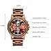 RORIOS Reloj de Madera Hombre Analógico Cuarzo Reloj Natural de Madera del...