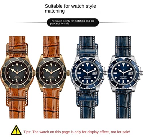 Bracelet de montre en cuir authentique pour un style masculin chic - 6