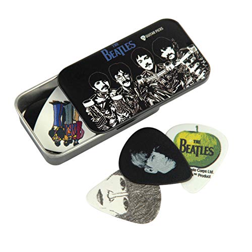 Púas para guitarra D'Addario Beatles   Púas coleccionables de The Beatles   Sgt. Pepper   Lata/Púas
