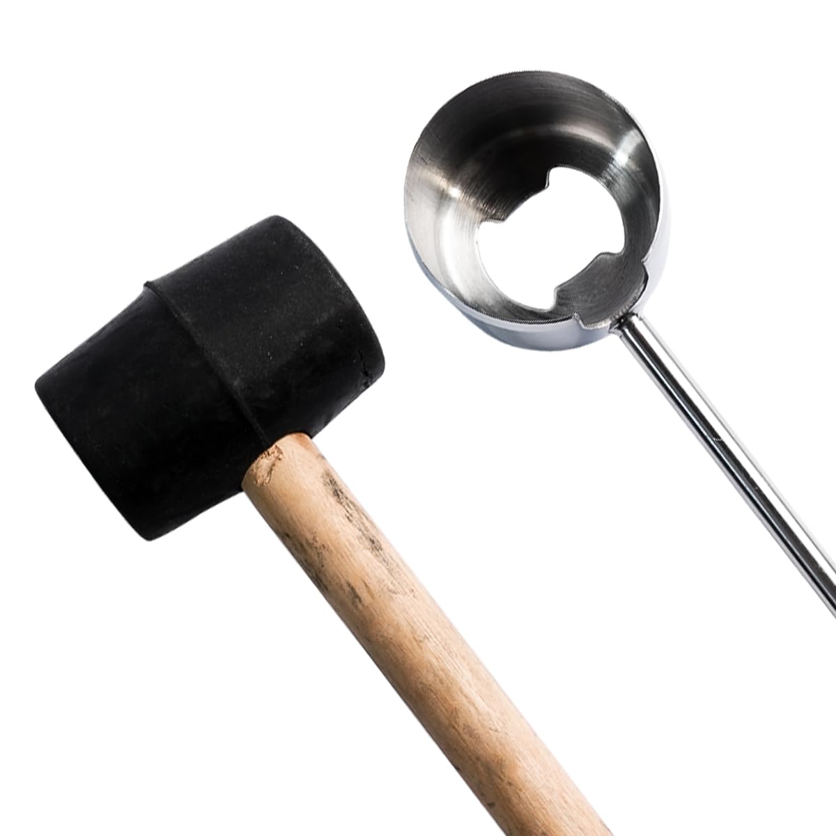 Juego de herramientas para abrir cocos, kit de acero inoxidable con abridor, martillo y triturador, manipulación fácil y segura del coco