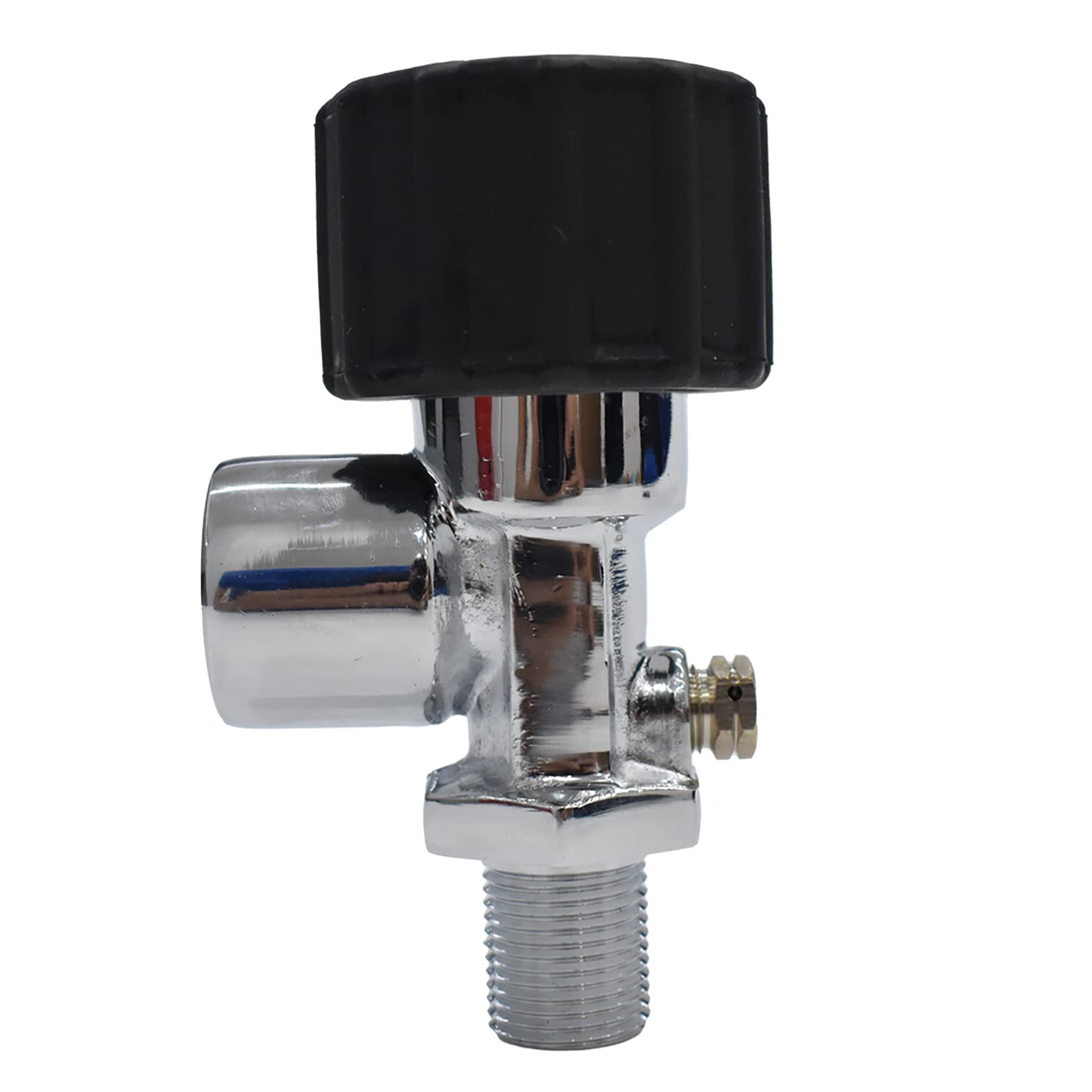 TUXING 300Bar/4500PSI Diving Tank Cylinder, High Pressure PCP Paintball Fill Station, Stainless Steel Valve,Thread:M18*1.5 - Outlets: G5/8, Black Knob, 30 Mpa Bottle & Scuba Breathing Apparatus