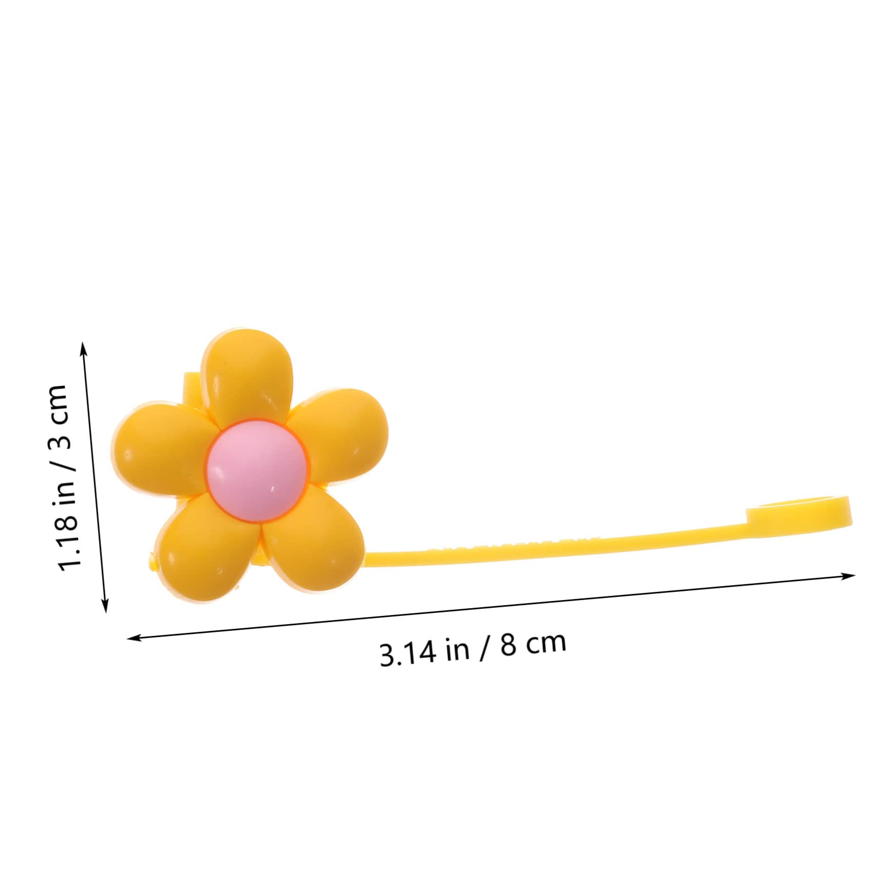 Cabilock 4 Set Di Coperchi in Pvc Per Cannucce Punte Per Cannucce A Forma Di Fiore Sicure Per Riunioni Di Famiglia 10 Pezzi * 4