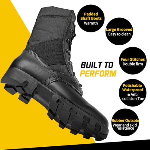 men39s military jungle combat boots 8 inch lightweight motorcycle tactical boot police army botas