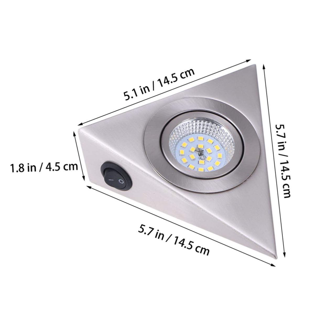 Lampka nocna LED do mebli ze stali nierdzewnej i półki, naturalna biała lampa do kuchni, garderoby i telewizora, łatwa do czyszczenia.