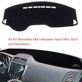 N2Qnice Car Auto Dashboard Cover Dashmat Pad Carpet Dash Mat for Mitsubishi ASX/Outlander Sport 2011...