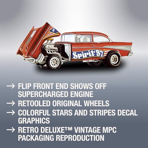 Kit modelo 1957 Chevy Bel Air MPC Escala 1:25 miniatura 3