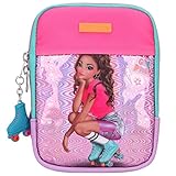 Depesche 11688 TOPModel Tiny Dancer - Kleine Umhängetasche in Pinktönen mit Holo-Effekt und coolen Icons, Tasche inklusive Tragegurt und Zip-Anhänger