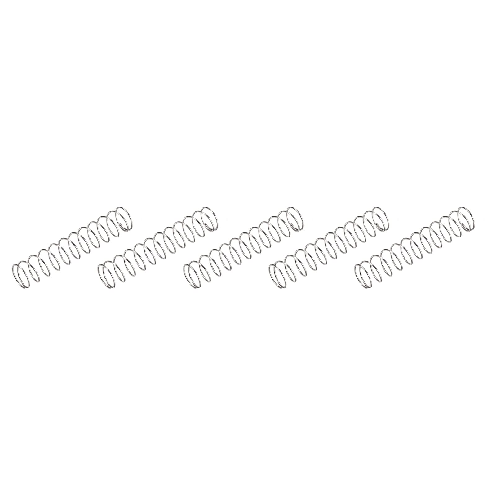 METALLIXITY Compression Springs (1x16mm OD,40mm Free Length) 5Pcs, 304 Stainless Steel Extension Spring - for Shop Home Repairs, DIY Projects, Silver Tone — Amazon image 9