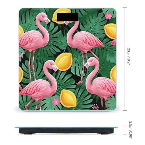 Báscula de baño digital con pantalla LCD y vidrio templado miniatura 2