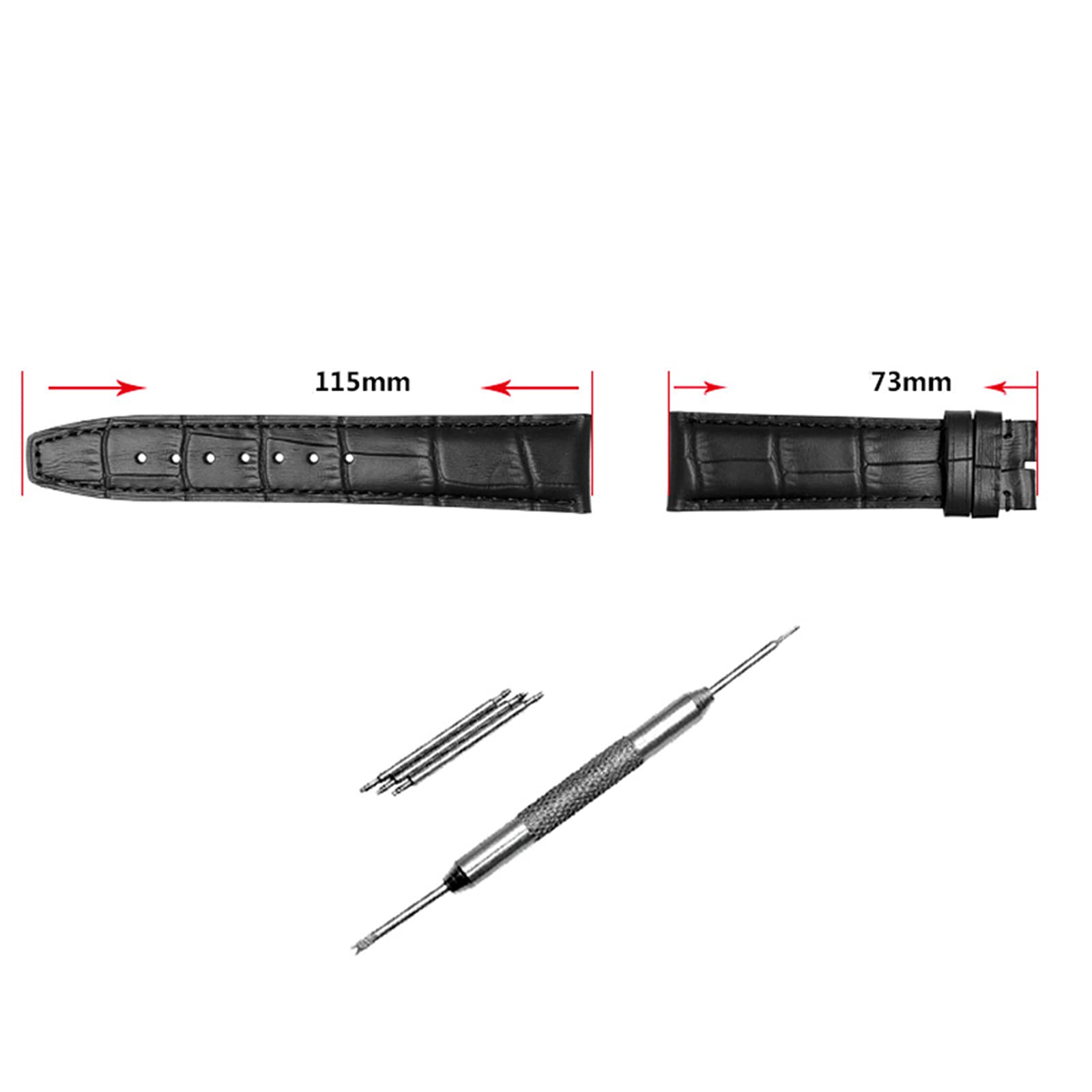 HYJYGX 20mm/21mm/22mm Comodo Cinturino per Orologio di Ricambio con Fibbia ad ardiglione/Cinturini per Cinturino con Fibbia deployante, 20mm