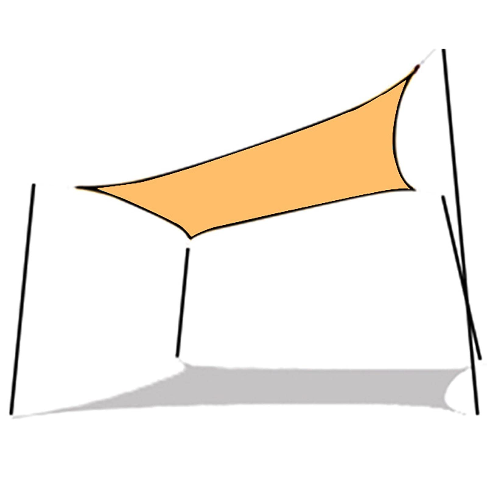 Empêcher les UV avec la voile d'ombrage rectangle bâche soleil pour extérieur