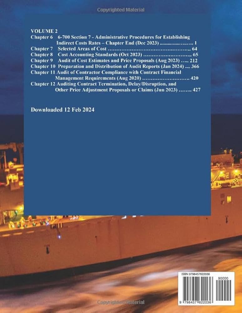 DCAA Contract Audit Manual: Volume 2 by Defense Contract Audit