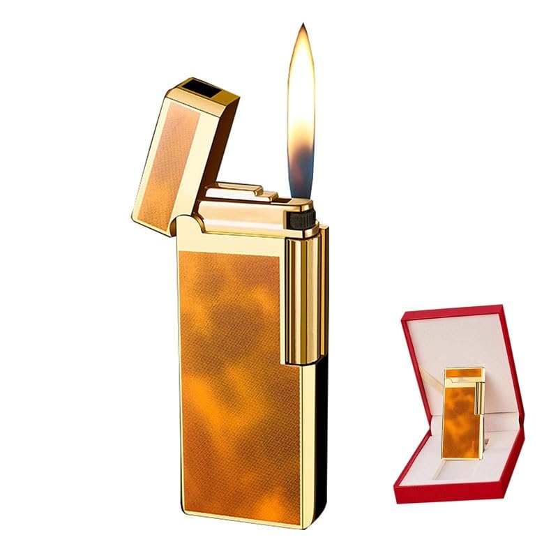Encendedor recargable ultradelgado con llama ajustable