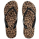 Novocloud Chanclas Mujer con Plataforma 3cm Diseño Leopardo, Sandalias de Dedo Verano Playa Piscina, Suela Gruesa Antideslizante (Adulto, Mujer, 40, Números, Sistema tallas calzado EU, mediano)