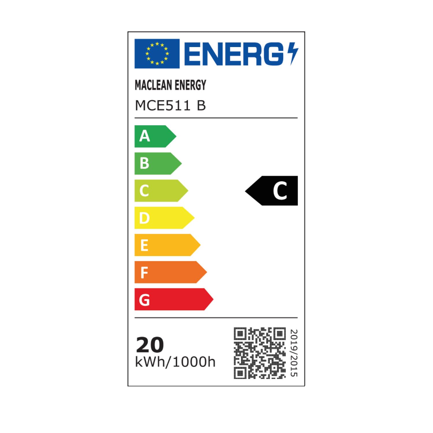 Maclean MCE511 Lampada da parete a LED, illuminazione da parete per uso esterno ed interno, lampada da parete, 20W, IP65 - impermeabile, 2750lm, 4000K bianco neutro (Nero)