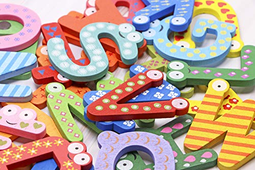 Penta Angel T-1075 26Pcs Wooden Magnets Fridge Letters Wood Large Magnetic Refrigerator Abc Alphabet Cute Spelling Learning Game Toys thumb #7