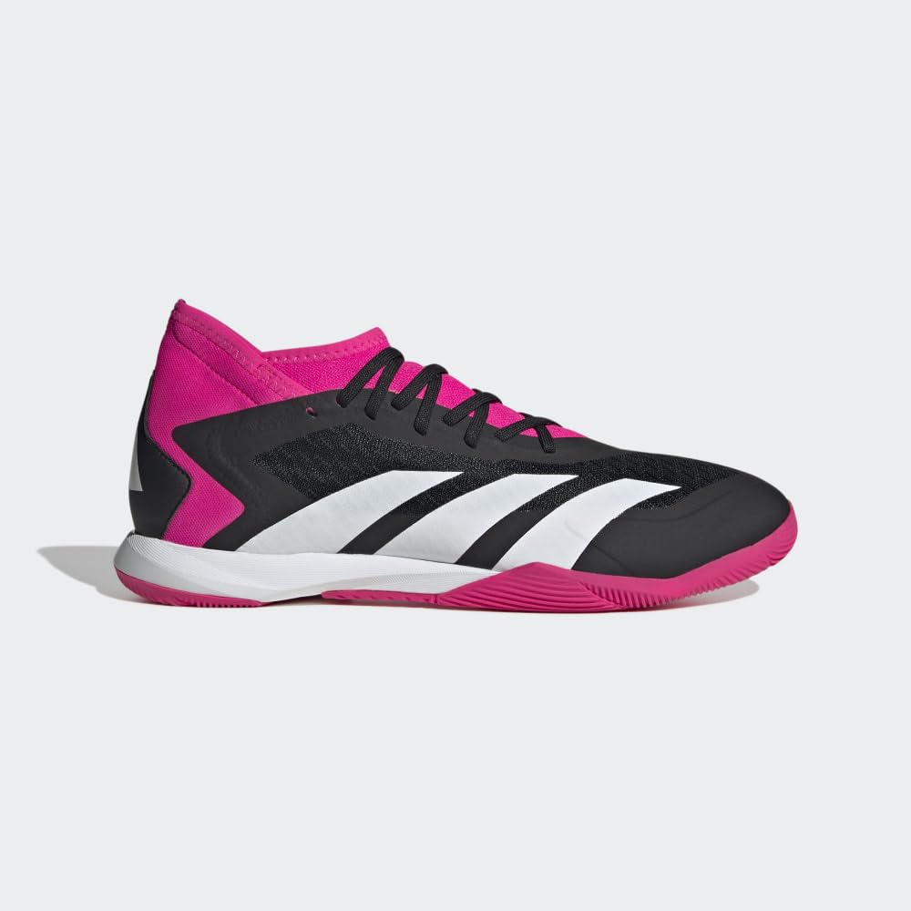 adidas Predator Accuracy.3 in Soccer Firm Ground (CORE Black/FTWR White/Team Shock Pink 2,8.5)
