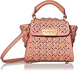 zac posen christopher niquet Taschen: 1 Kartenfach ZAC Zac Posen Damen Eartha Mini Top Handle Crossbody Bag Umhängetasche, Mahagoni-Rosa, Einheitsgröße