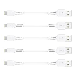 4 inches iPhone Charger Cord Short 5Pack Small USB A to Lightning Cable Fast Charging Compatible with Apple
