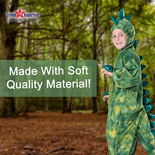 Dress Up America T-Rex Costume For Kids - Dinosaur Costume For Boys And Girls - Green Dino Jumpsuit (Toddler 4) #TOP5