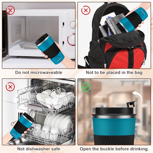 Image of MOMSIV 17oz Travel Mug, Insulated Coffee Cup with Leakproof Lid, Vacuum Stainless Steel Double Walled Reusable Tumbler for Hot and Cold Water Coffee and Tea In Travel and Car
