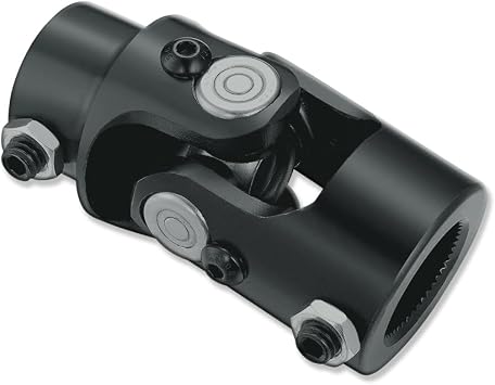 3/4" DD x 1"-48 Spline Steering U Joint 83mm Length Black Steel