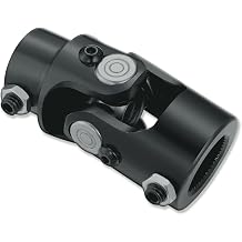 3/4" DD x 1"-48 Spline Universal Steering U Joint 83mm Length Black Steel
