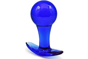 Curve Glass Buttplug with Stem