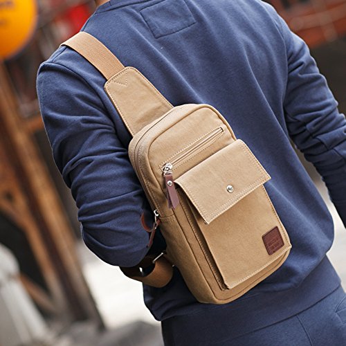 Sac à bandoulière contre l'encombrement - Sacoche diagonal casual fluide et légère