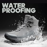 NORTIV 8 Herren Wasserdichte Mid Wanderschuhe,Size 44.5,Grau – Ansicht 4