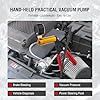 KATSU Brake Bleeding Kit Hand Held Vacuum Pump Tester Set Fluid Bleeder Tool with Vacuum Gauge and Adapters for Automotive Car Motorbike Motorcycle 450820 #5