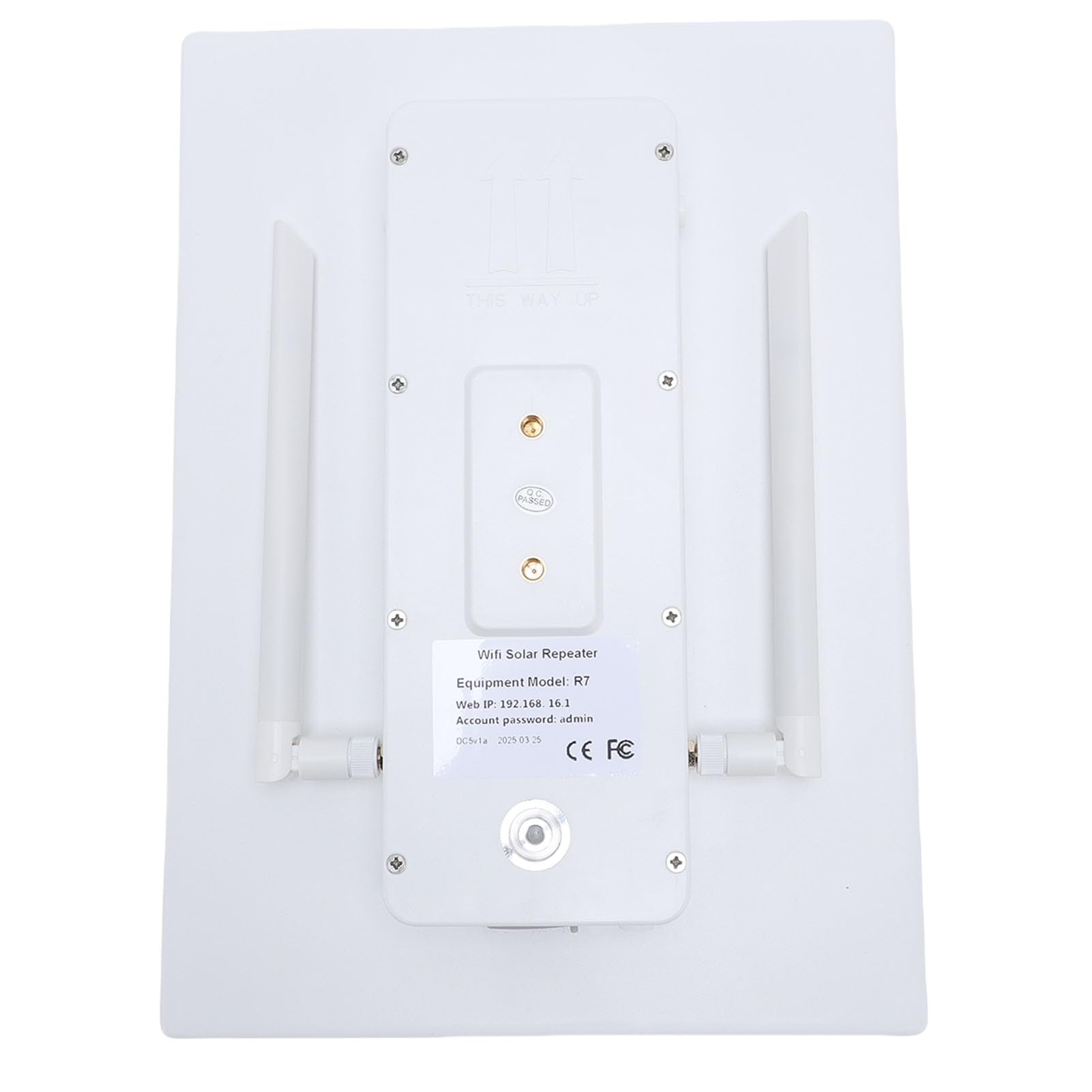 Gonetre Solar WiFi Extender Signal Booster 15W a Lungo Raggio a Lungo Raggio da 328 Piedi WiFi Repeater con Batteria da 20000 MAh per il Campeggio da Campeggio Esterno Supporta 15