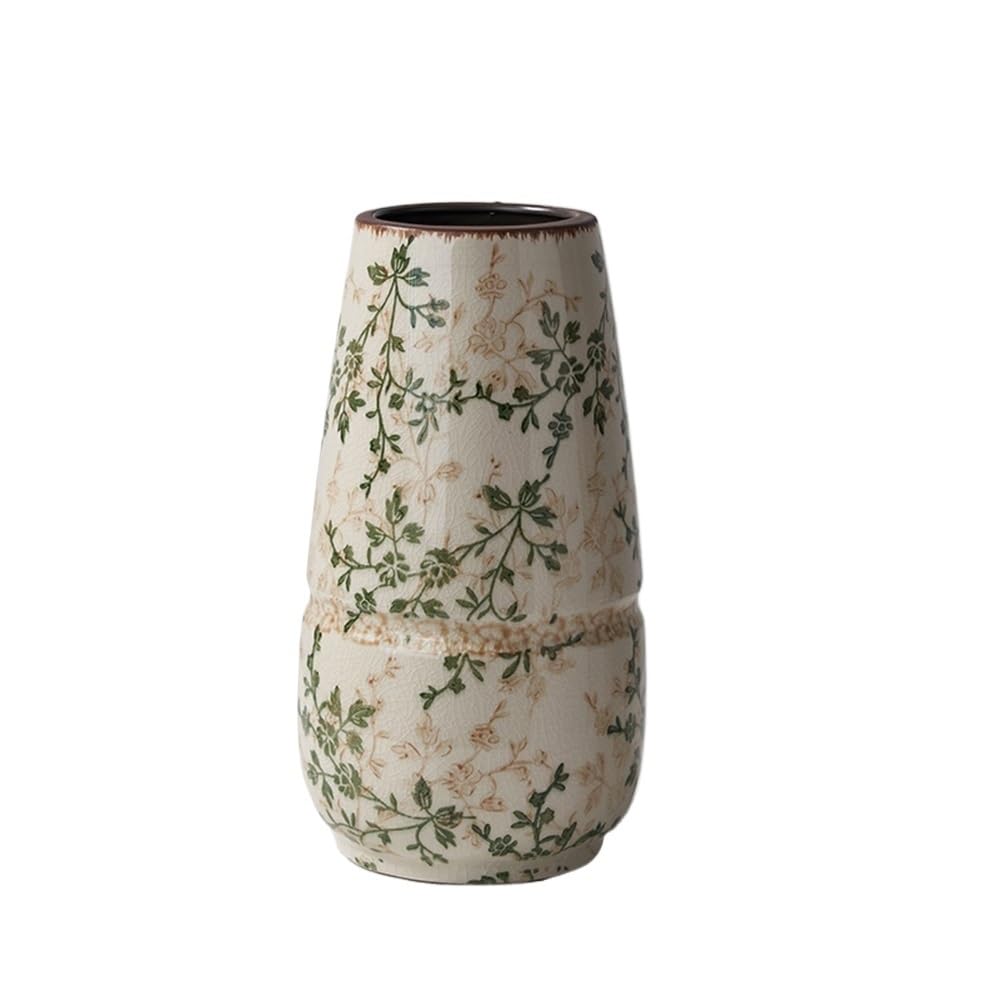 Jarrón Decorativo Pequeño jarrón de cerámica Retro, Adorno Floral hidropónico for Sala Estar, Varios tamaños Disponibles para Decorar el hogar(Grande)