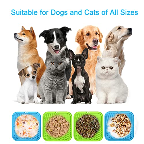 Mateeylife Licking Mat For Dogs And Cats, Premium Lick Mats With Suction Cups For Dog Anxiety Relief, Cat Lick Pad For Boredom Reducer, Dog Treat Mat Perfect For Bathing Grooming Etc. #TOP2