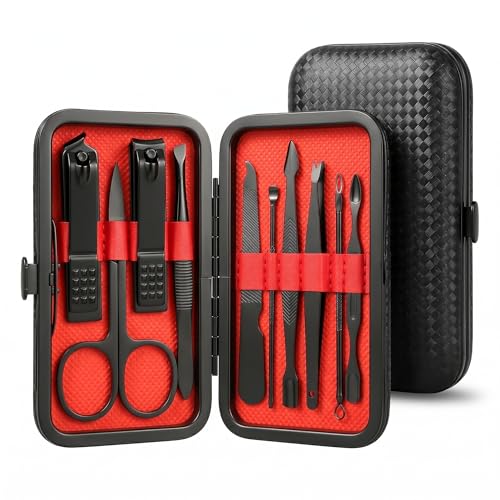 FIXBODY Nail Clippers Set, 10 PCS Professional Manicure Set and