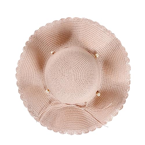 Ipetboom Sombrero De Playa De Verano Sombrero De Protección para Sombrero De Copa Sombrero De Las Niñas Rosa