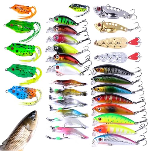 Kit de leurres de pêche complet pour truite et bar en eau douce