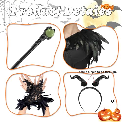 Disfraz Reina Malvada con Accesorios Halloween miniatura 4