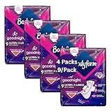 Hubsidia Body Form Ultra Goodnight Extra Large Sanitary Pads – Bundle of 4 Packs | SecureFit Protection, Extra Long & Absorbent, Night-Time Comfort for Heavy Flow
