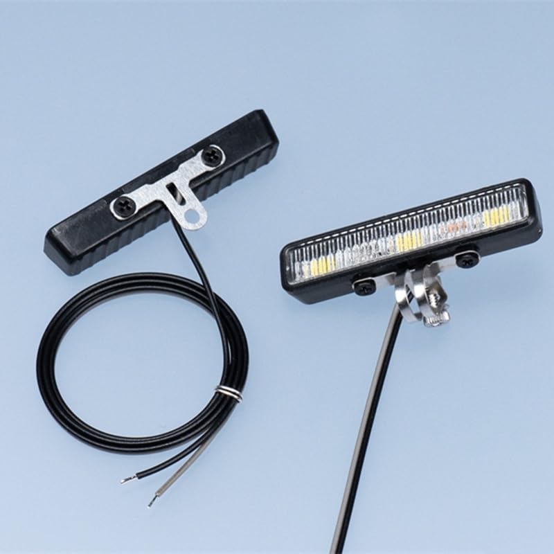Foco de techo LED rectangular camión RC 1/14 accesorio lámpara superior 30mm 2